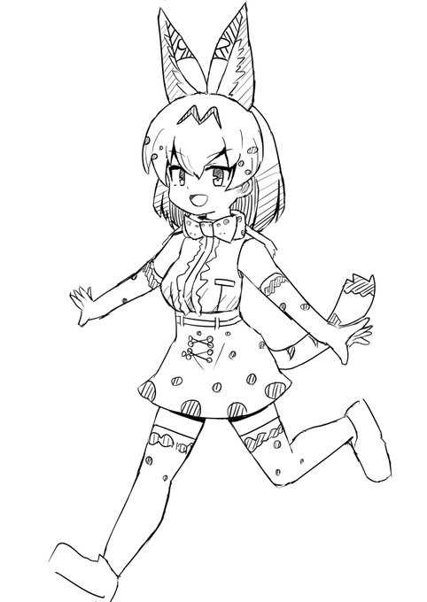 モノクロホワサー#けものフレンズ モノクロホワサー#けものフレンズ