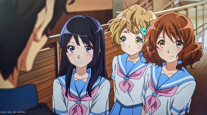 そして実は麗奈の気持ちに気付いているんじゃないかみどりちゃん#響けユーフォニアム#anime_eupho 