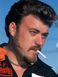 Robb Wells smoking a cigarette (or weed)

