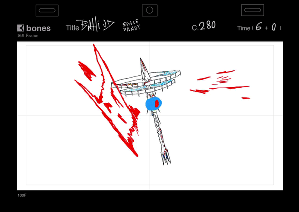スペース☆ダンディep.#26の原画 スペース☆ダンディep.#26の原画