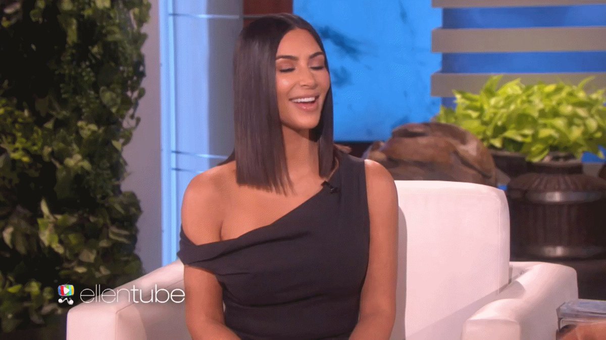 RT @kuwthewests: #GIF | Kim at The Ellen DeGeneres Show https://t.co/AHol4u9XC3