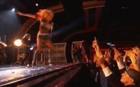 RT @gagamonster96: Lady Gaga crowdsurfing! #GRAMMYs https://t.co/uj7qctdJvW