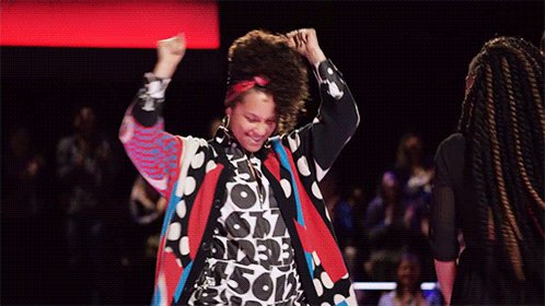 YES!!! #TeamAlicia is complete and we POPPIN'!! #VoiceBlinds https://t.co/78VAv6a5Mo