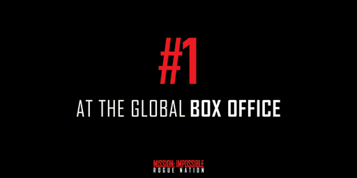 RT @Skydance: #MissionImpossible - Rogue Nation is the #1 movie in the world! Buy your tickets now: http://t.co/0UMro0oCcU http://t.co/iEGR…