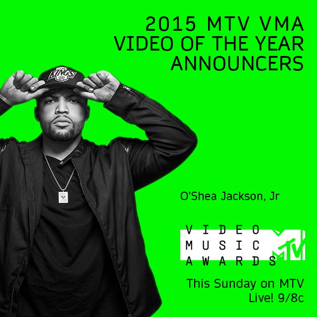 RT @MTV: .@OsheaJacksonJr and @icecube will present Video of the Year at the 2015 #VMAs this Sunday at 9/8c ❎ http://t.co/NT7YUiLrY3