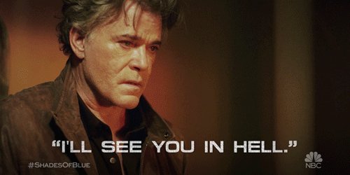 RT @nbcshadesofblue: That bridge is burned. #ShadesofBlue https://t.co/BNlmwLYVwn