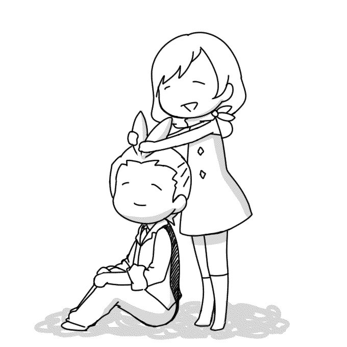 みぬきちゃんがオドロキくんの前髪を抜き続けるだけのgifです#逆転裁判 みぬきちゃんがオドロキくんの前髪を抜き続けるだけのgifです#逆転裁判