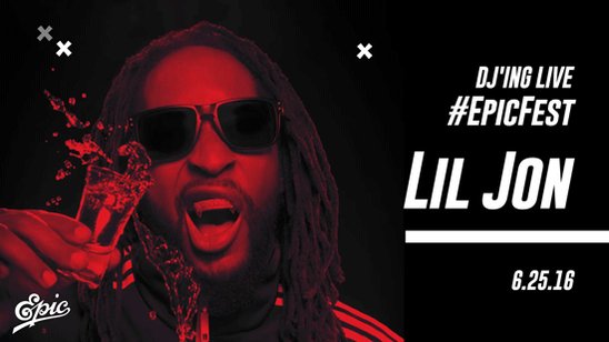 RT @Epic_Records: @LilJon DJ'ing live at #EpicFest https://t.co/WK85ggGr2U