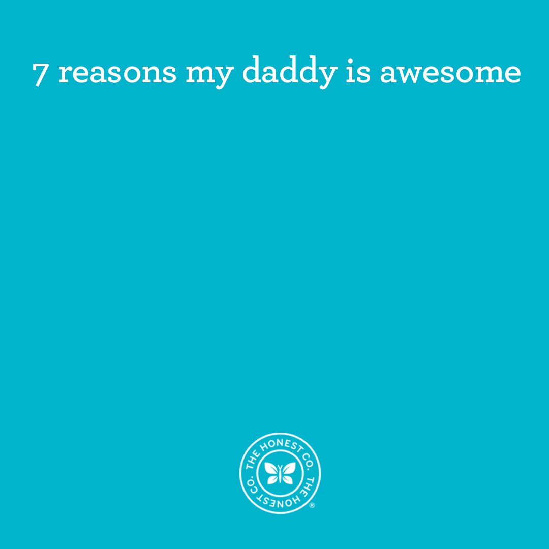 RT @Honest: We can think of a million reasons why dads are awesome, but here are seven! 
#FathersDay https://t.co/CCNTKzWWEp