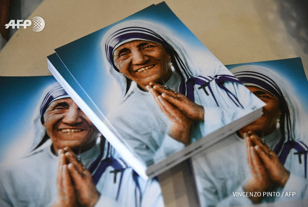 RT @AFP: Catholic icon Mother Teresa to be proclaimed a saint https://t.co/YNkFSGPr6C https://t.co/8MNY7r2tpR