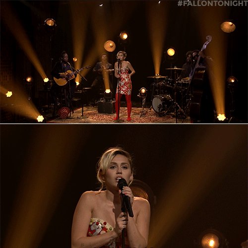 RT @FallonTonight: .@MileyCyrus performs 