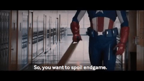 Cap knows best... Keep those spoilers to yourself... https://t.co/VoRhQ3K5iN