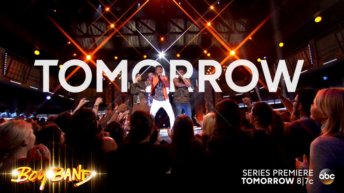 RT @BoyBandABC: TOMORROW! #BoyBand takes the stage for its series premiere at 8|7c on ABC! https://t.co/9Ky2rDpMn9