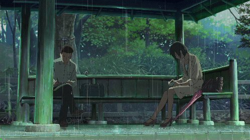眠れなくて、言の葉の庭見てた☔️公園とか緑が好きな私にとっては絵の綺麗さに引き込まれた。続きが気になる作品。#言の葉の庭 眠れなくて、言の葉の庭見てた☔️公園とか緑が好きな私にとっては絵の綺麗さに引き込まれた。続きが気になる作品。#言の葉の庭