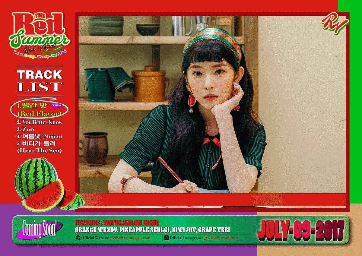 레드벨벳 빨간맛 REDVELVET 아이린 REDFLAVOR 조이 인기가요 RVsmtown