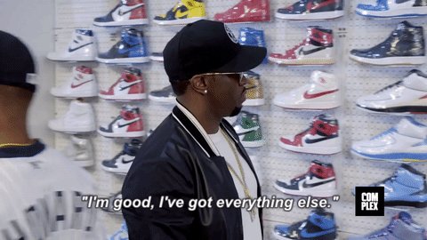 RT @SoleCollector: What it's like to go sneaker shopping with @diddy: https://t.co/EbLRwR52DM https://t.co/tZqC9cLqHz