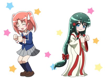 久々にケロ⑨ destinyの1シーンのトレスです。小紅を描きました。お隣の水花さまとは、ぱれっと系荒井チェリー作品の主 久々にケロ⑨ destinyの1シーンのトレスです。小紅を描きました。お隣の水花さまとは、ぱれっと系荒井チェリー作品の主