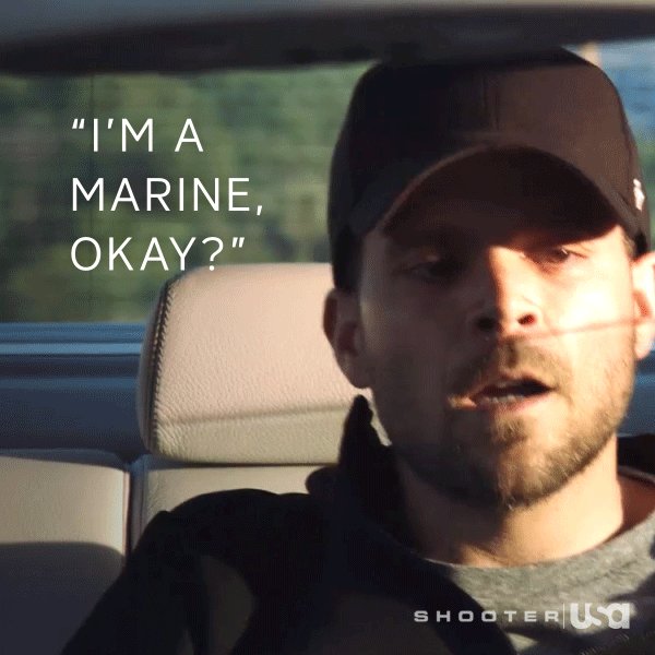RT @Shooter_USA: Nothing can hold this Marine down. #ShooterTV #WestCoast https://t.co/XOUf3TKsDe