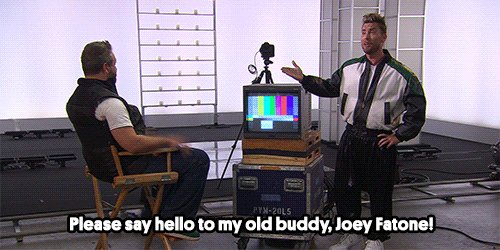 RT @MTV90sHouse: A mini @NSYNC reunion is happening right now, because @realjoeyfatone is in the #90sHouse! ???? https://t.co/UZWgqQzo6R