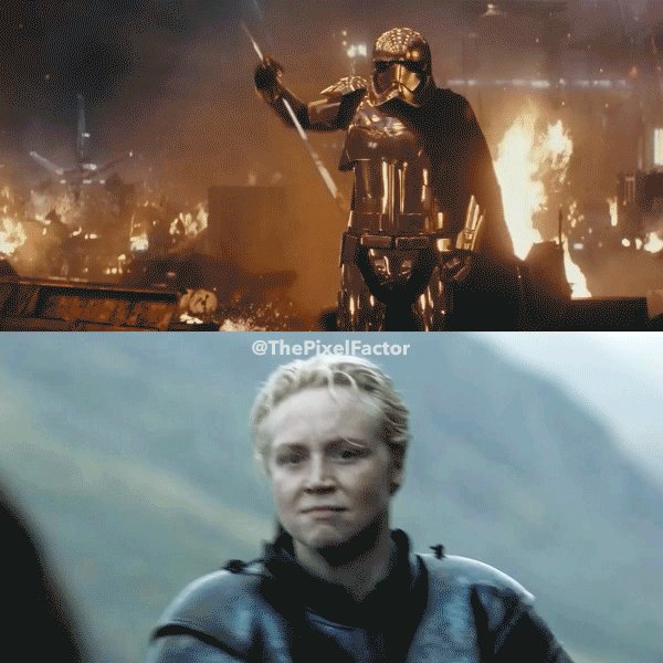 RT @ThePixelFactor: Captain Phasma of Tarth #TheLastJedi #GameOfThrones @lovegwendoline https://t.co/Tuaogb0ztP