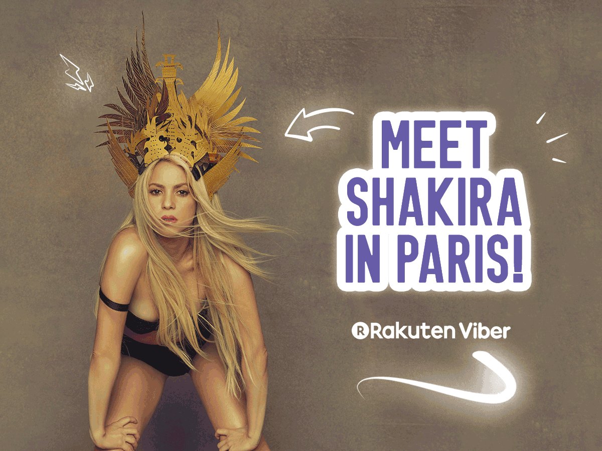 ✈ Ganen un viaje a París y conozcan a Shakira! Ingresen aquí @Viber  ???? https://t.co/ip9Rd58s1x ShakHQ https://t.co/QEOxBT9rc1