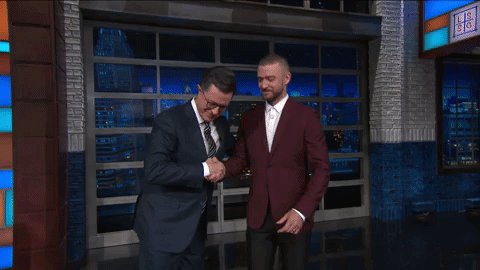 RT @colbertlateshow: Grab a friend. @jtimberlake is on #LSSC tonight and you don't wanna miss it. https://t.co/bFSEcyvl8A
