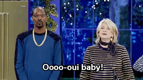 oui oui ???????????????? #MarthaAndSnoop is on NOW . @VH1 https://t.co/rVGkLPsk37