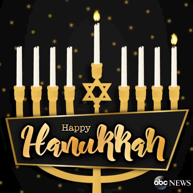 Happy first night of hanukkah from all of us at abc news!