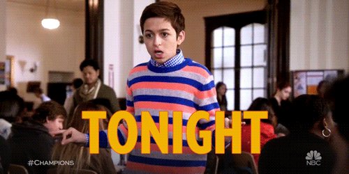 RT @NBCChampions: *gasp* There's a new #Champions on tonight! Be there at 9:30/8:30c or be square. https://t.co/SlpViX5QPB