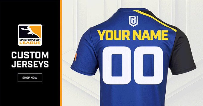 Get an #OverwatchLeague official jersey, your way. Custom jerseys are available now!
https://t.co/QiLBKhsLYp https://t.co/lhOtcCeM0s