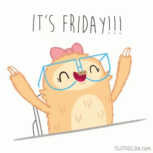 It's FRIDAY! 😃 https://t.co/v5LiqO4UoV