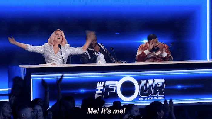 RT @TheFourOnFOX: Wow @Meghan_Trainor is all of us right now. #TheFour https://t.co/7vXeLVCGGX