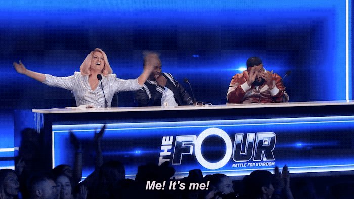 RT @TheFourOnFOX: Wow @Meghan_Trainor is all of us right now. #TheFour https://t.co/7vXeLVCGGX