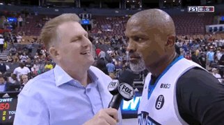 RT @OMaroneyNBA: In GIF Form - Cuttino Mobley pulling the @JHarden13 at @thebig3 postgame with @MichaelRapaport ???????? https://t.co/XjSfbz3ka5