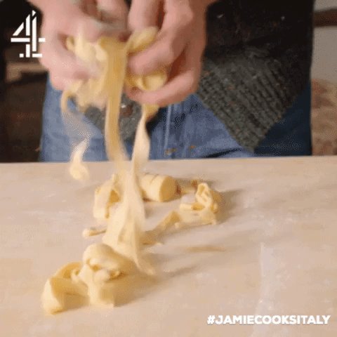 When Nonna Miriam tells you to ruffle it up, you ruffle it up! ???? #JamieCooksItaly https://t.co/6IU999qrb5