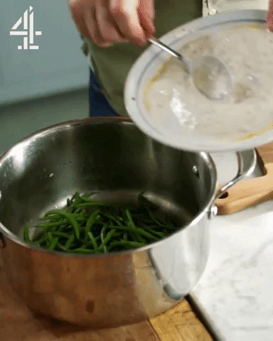 Toss the green beans through your yoghurt & olive dressing and divide between 2 plates... who's hungry now? ???? https://t.co/2Ihpe71YIF