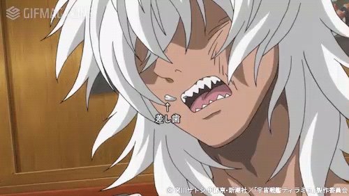 差し歯(´-`).。oO(それ差し歯だったの!?) #宇宙戦艦ティラミス #tiramisu_anime 差し歯(´-`).。oO(それ差し歯だったの!?) #宇宙戦艦ティラミス #tiramisu_anime