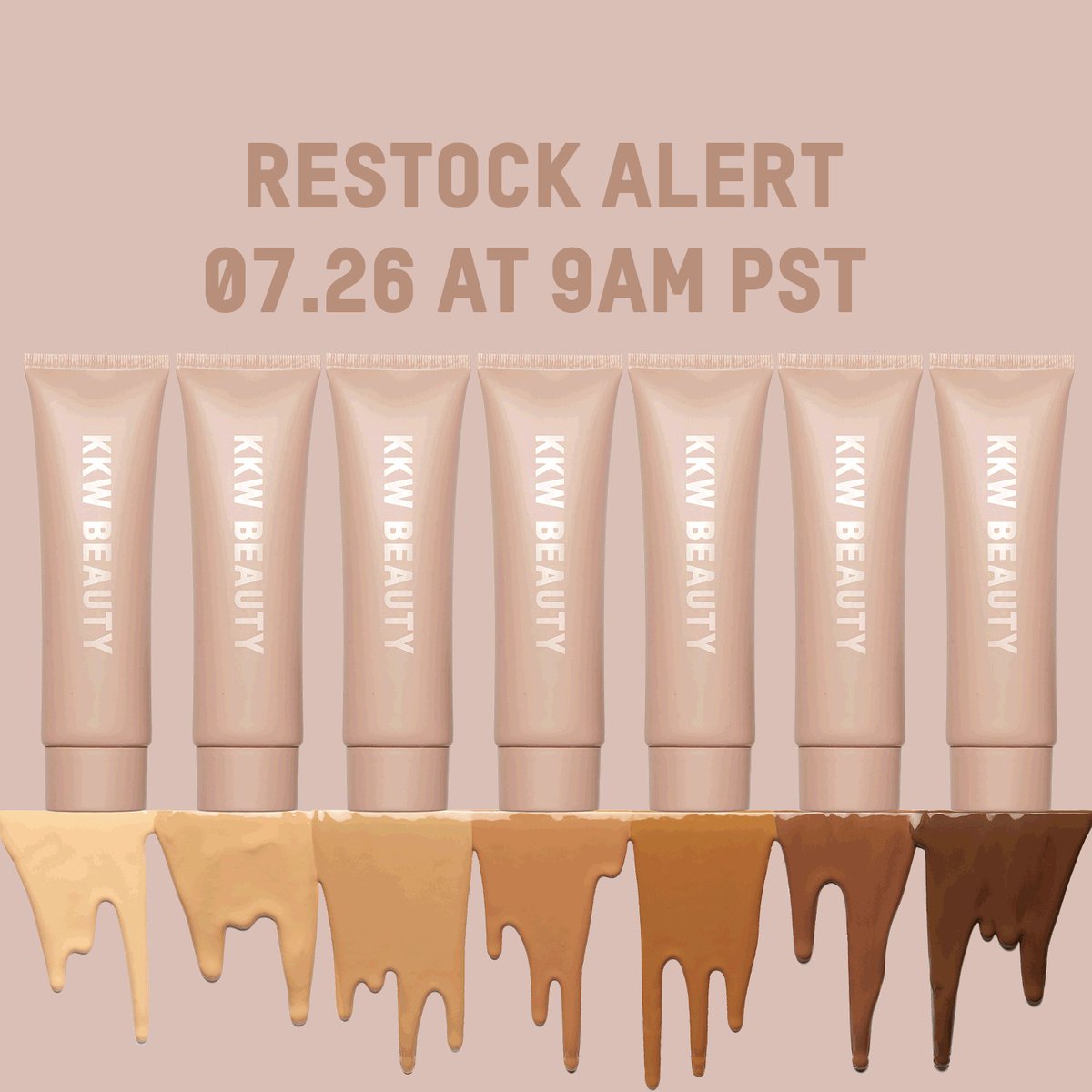 Restock alert!!!! My @kkwbeauty Body Collection is coming back to https://t.co/sbyklMQhdE today at 9am pst ✨ https://t.co/jlRfhL7etp