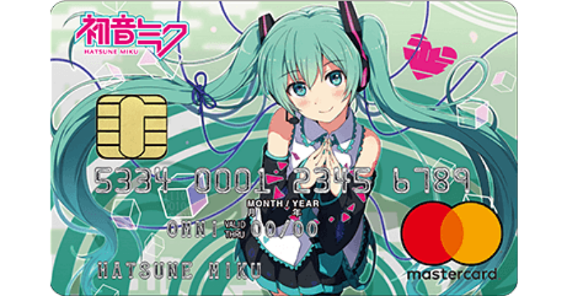 希少〛初音ミク 三井住友カード キャラファイングラフ 複製原画