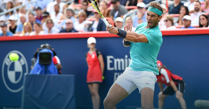 Rafa Nadal, durante el torneo de Canadá.