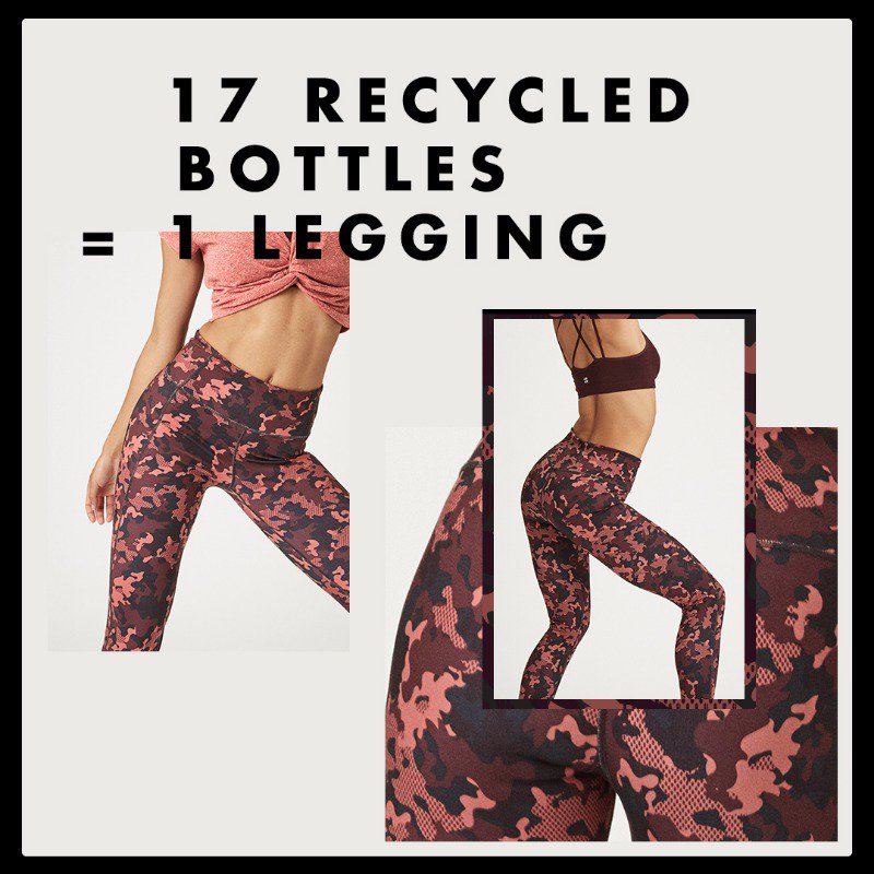Sweaty Betty on X: 17 plastic bottles = 1 legging. Introducing the camo Super  Sculpt our first ever RECYCLED LEGGINGS. 99% squat proof, high-waisted and  with compression. / X