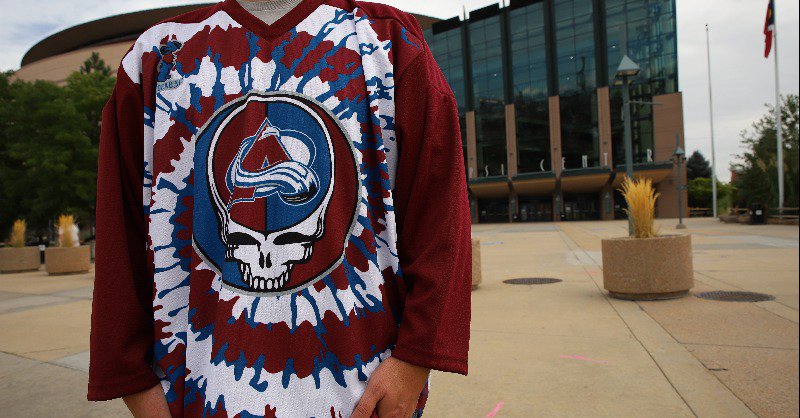 Jersey giveaway from the Colorado Avalanche Grateful Dead night. : r/ gratefuldead