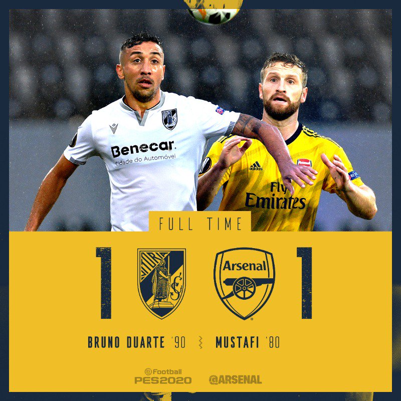 Vitoria SC 1-1 Arsenal Match Report