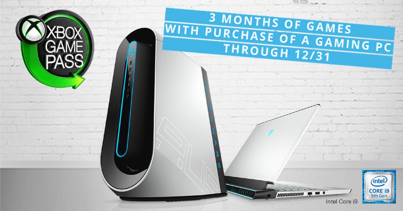 Purchase Select Alienware PCs and Get 3 Months of XGP for PC (Beta) Plus  New Game Reveals for November - Xbox Wire