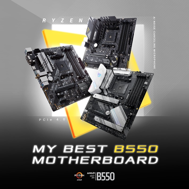 ROG Global on X: "The ASUS #ROG #B550 motherboards are ready for action!  Win prizes in the “My Best B550' event below, or head to your local  retailer to grab one of