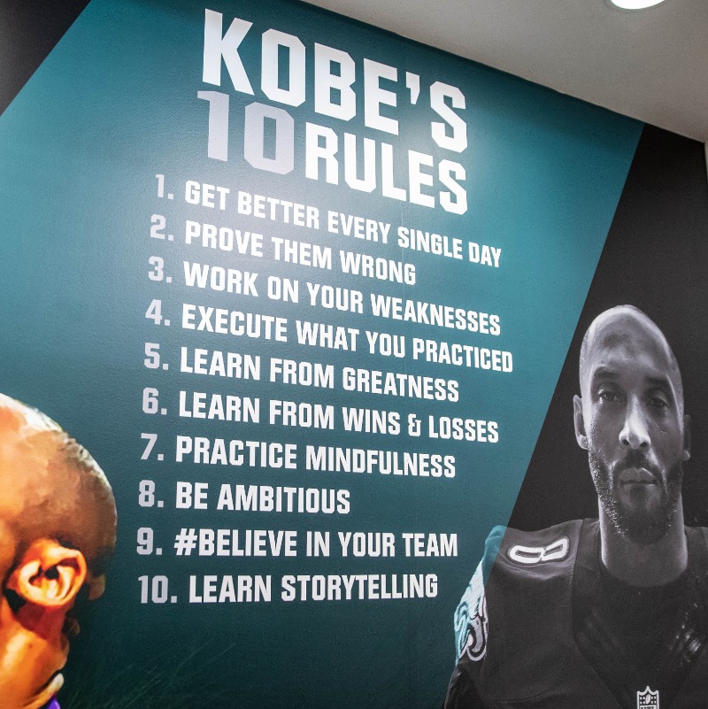 Philadelphia Eagles on X: KOBE BRYANT'S 10 RULES 1. Get better