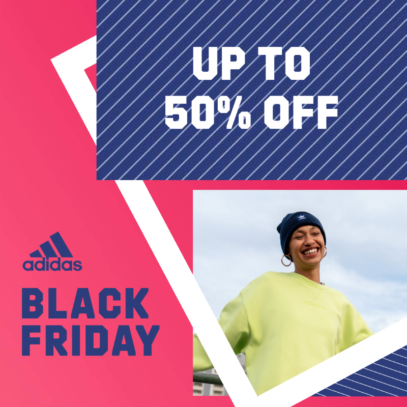 uvas censura Barry adidas в Twitter: „Start saving. Black Friday sale up to 50% off.“ / Twitter