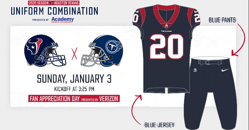 Academy texans sale jersey