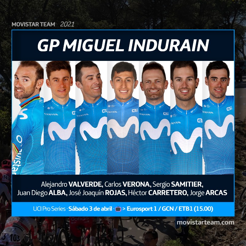 GP Miguel Induráin 2021 Movistar Team equipo