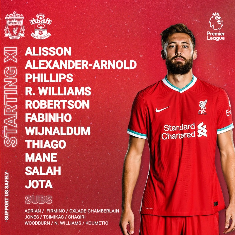 Live: Liverpool V Southampton